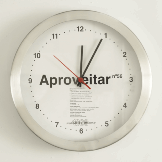 Relógio de parede Aproveitar.